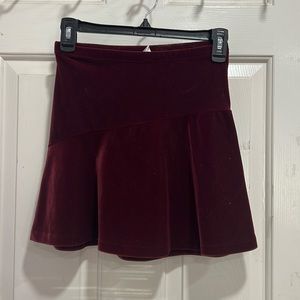 Velvet Miniskirt